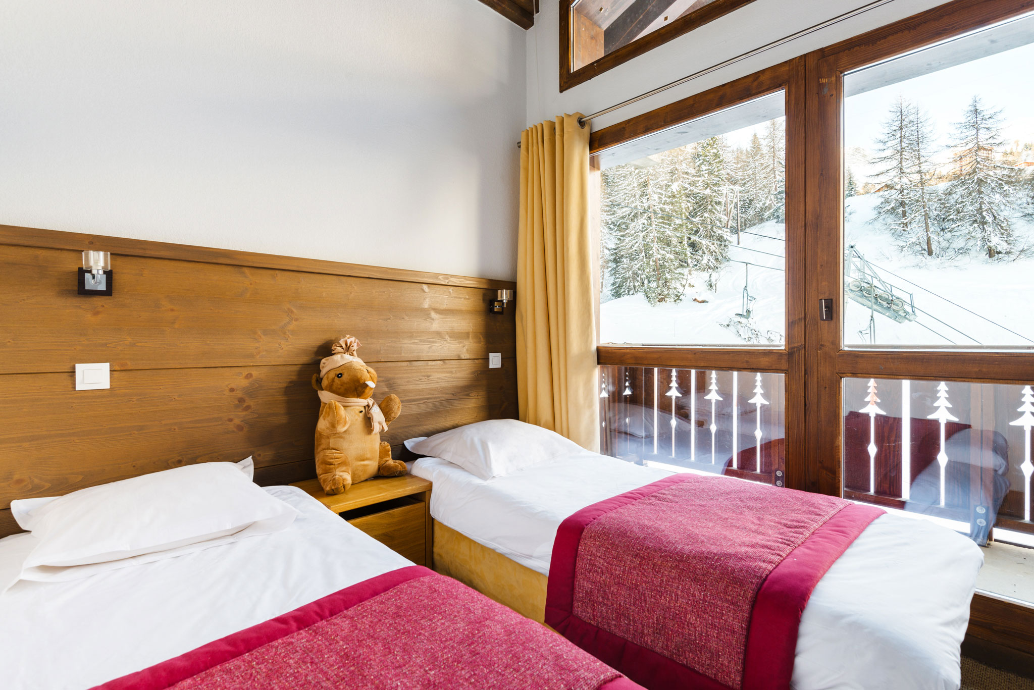 Chalets d'Edelweiss La Plagne Twin beds