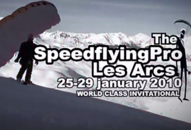 Speed flyibng in Les Arcs