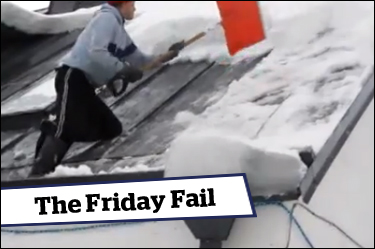 This Week's Friday Fail - Snow Clearing Mishap!