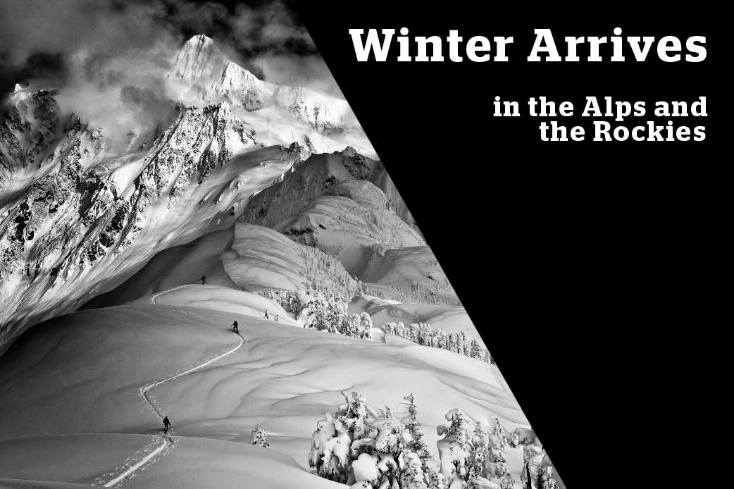 Winter arrives in the Rockie Mountains and in the Alps!!