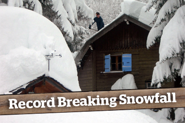 Record Breaking Snowfall across the Alps and Western Canada