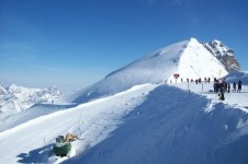Absorbing the views of the Swiss Alps from Wengen’s ski slopes