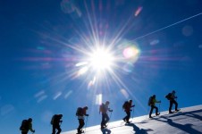 The cross country ski trails in St Moritz are some of the finest in the Alps