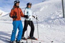 Once reaching St Moritz nursery slopes, beginners have great learning facilities 