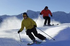 Intermediates can enjoy Engelberg’s groomed blue and red runs 