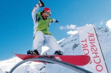 Check out the features in Engelberg’s  Jochpass snowpark