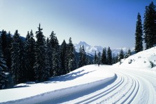 The cross country skiing scene in Villars is excellent. 