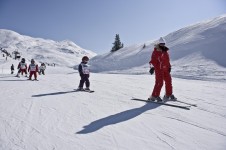 Learning to Ski at Champagny-en-Vanoise, France