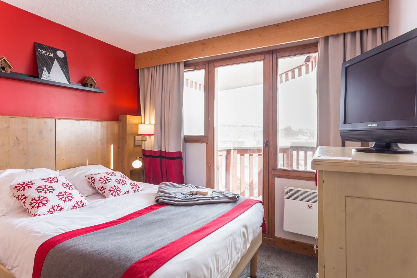 Double bedroom Résidence L'Ours Blanc, Alpe d'Huez