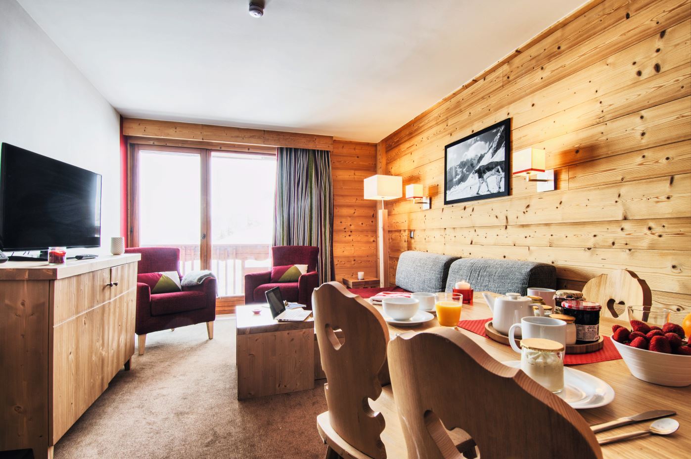 Les Chalets du Forum-Courchevel-Living Room