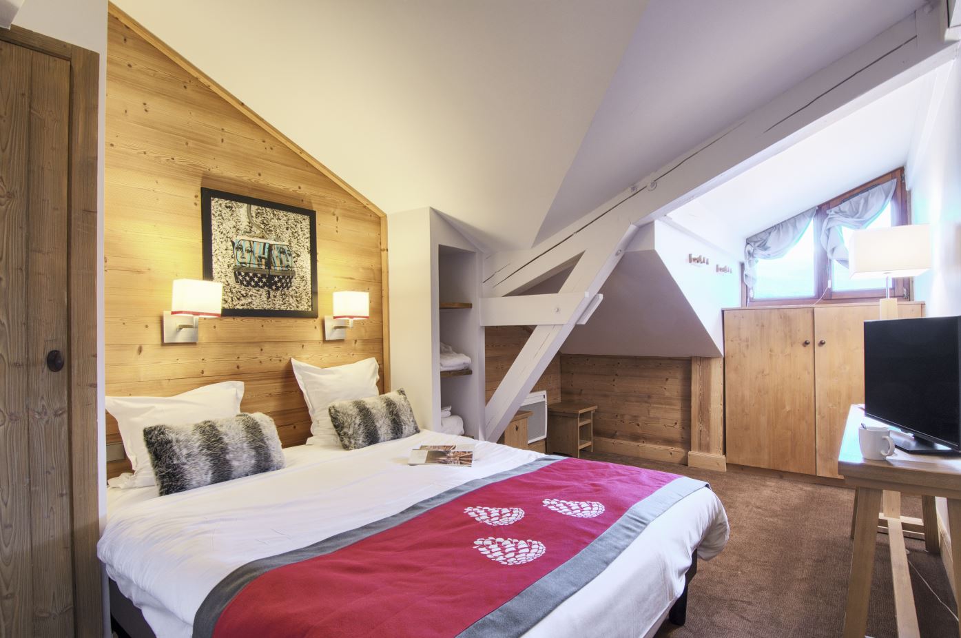 Twin Bedroom Les Chalets du Forum Courchevel