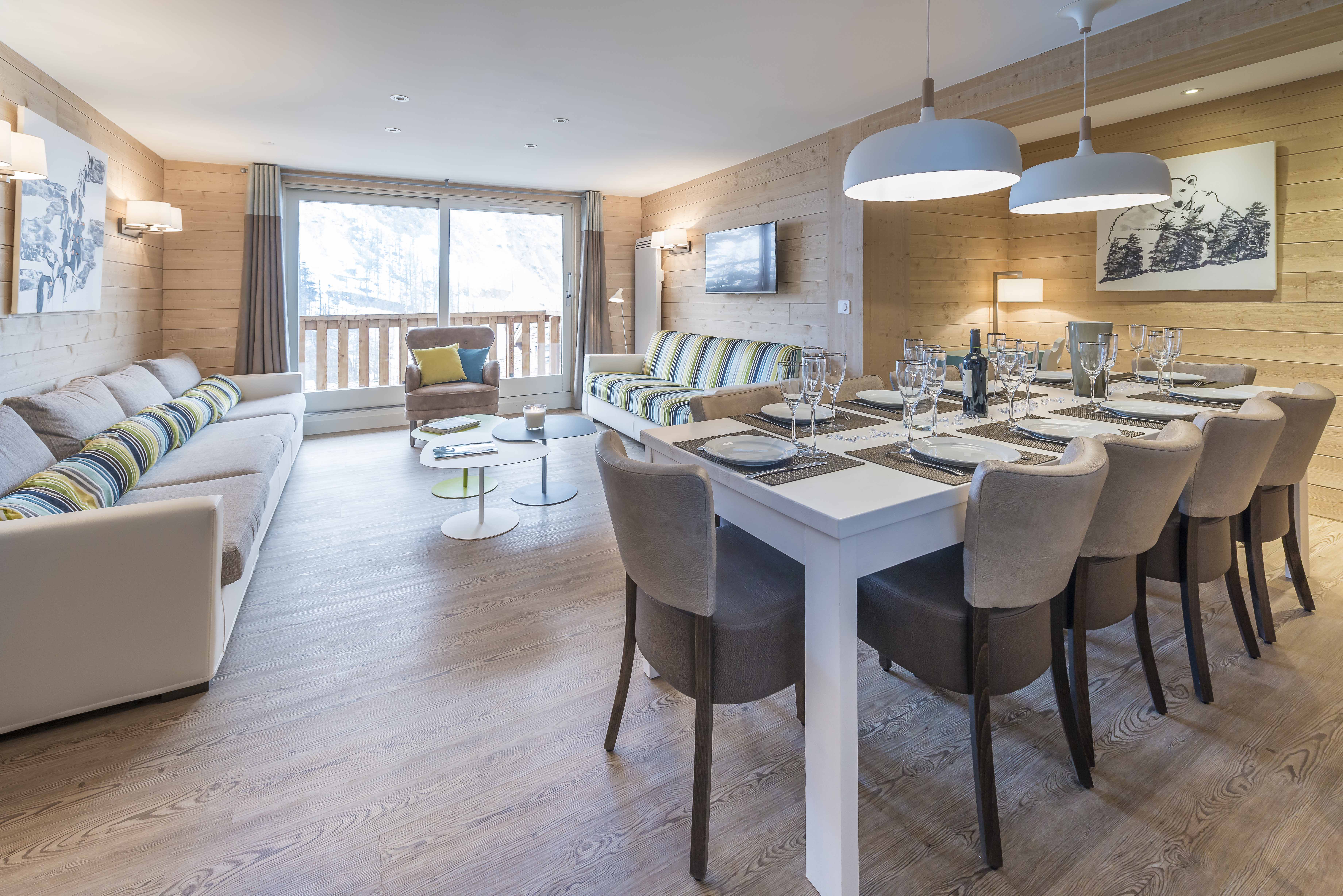 Chalets du Jardin Alpin Val d'Isere Apartment lounge