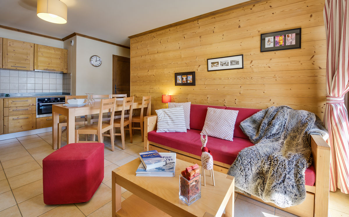 CGH Le Ruitor Sainte Foy Living room Kitchen Apartment