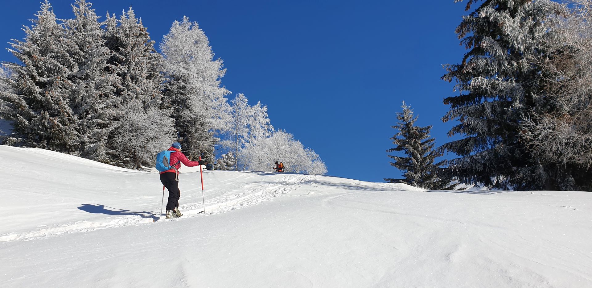 Les Posettes Ski Touring Piste in Chamonix