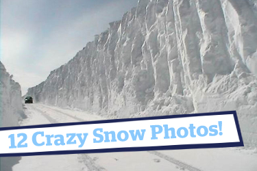 Clearing snow from the Trans-Labrador Highway in Canada