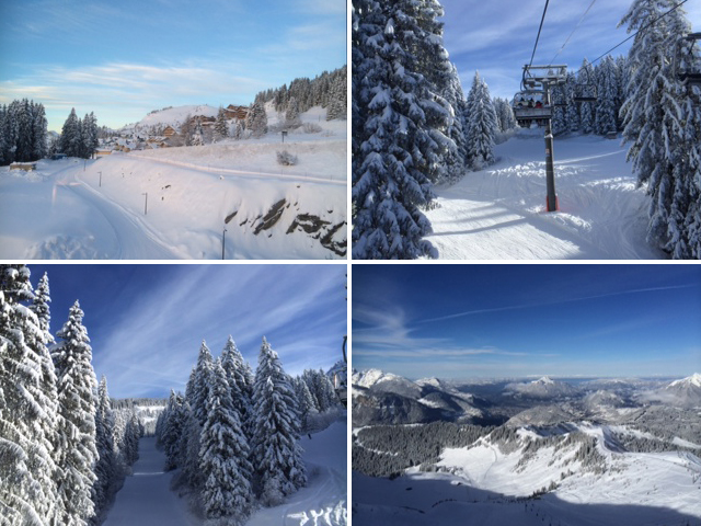 Snowfall in Flaine