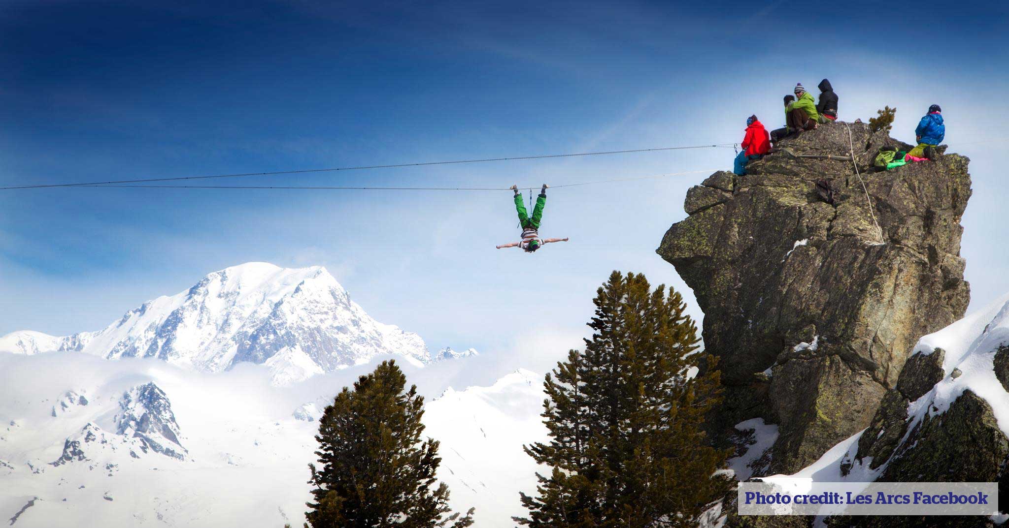 Highwire in Les Arcs