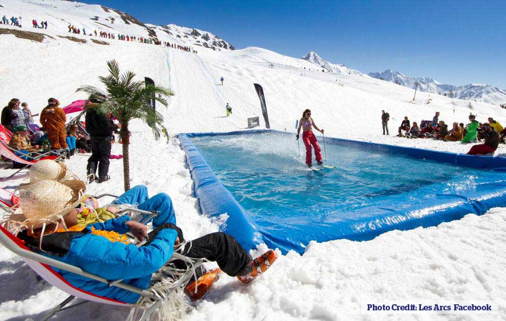 Spring skiing in Les Arcs