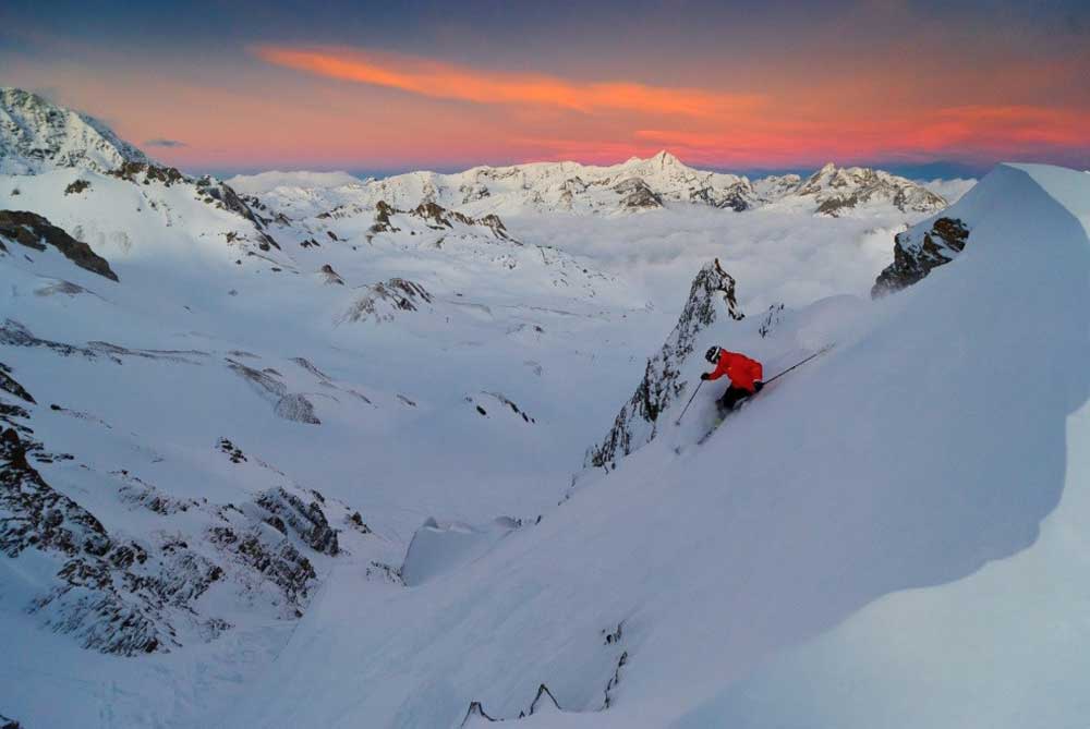 Snowfall in Val d'Isere