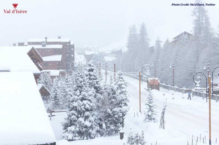 val disere snow